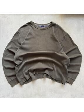 Vintage 2000s GAP Forest Green Indie Grunge Long Sleeve Thermal Shirt